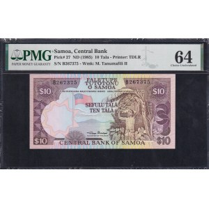 Samoa, 10 Tala, 1985, Choice UNC 64