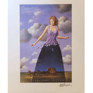 Rafał Olbiński, Proj. 'Cinderella, Gioacchino Rossini’, sygnowany