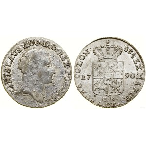 Polska, złotówka (4 grosze), 1790 EB, Warszawa