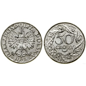 Polonia, 50 groszy, 1938, Varsavia