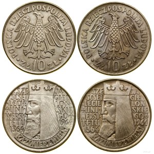 Polska, zestaw: 2 x 10 złotych, 1964, Warszawa