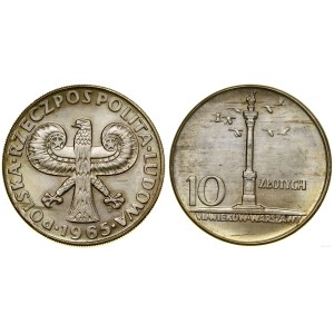 Polsko, 10 zlotých, 1965, Varšava