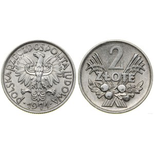 Poland, 2 zlote, 1971, Warsaw