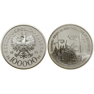 Poland, 100,000 zloty, 1991, Warsaw