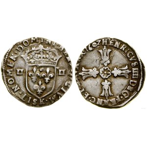 France, 1/4 ecu, 1602 K, Bordeaux