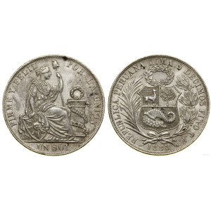 Peru, 1 sol, 1888, Lima