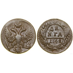 Rusko, dienga, 1748, Krasnyj Monetnyj Dvor