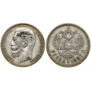 Russia, ruble, 1897 ★★★, Brussels