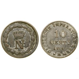 Włochy, 10 centesimi, 1813 M, Mediolan