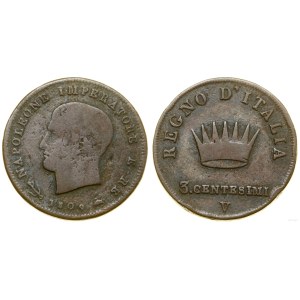 Italy, 3 centesimi, 1809 V, Venice