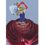 Jagoda Charkiewicz (geb. 1982), Blumenstrauß Hortensie aus der Serie Blumenstrauß Frauen, 2026