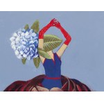 Jagoda Charkiewicz (geb. 1982), Blumenstrauß Hortensie aus der Serie Blumenstrauß Frauen, 2026