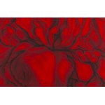 Hanna Rozpara (b. 1990, Sosnowiec), Irises in Red, 2025