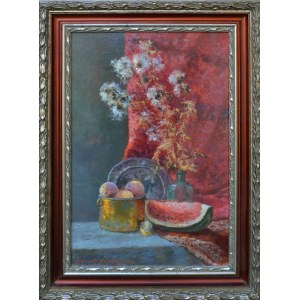 Wojciech Górecki, Still life with watermelon