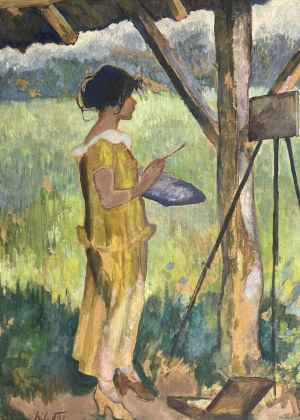 Kazimierz Sichulski, Malarka w plenerze