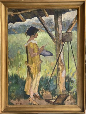 Kazimierz Sichulski, Malarka w plenerze
