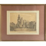 Saturnin Swierzynski, Wawel Castle - view of the Wawel Cathedral.