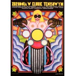 by Andrzej KRAJEWSKI (1933–2018), *Crime at the Tennis Club*, 1973 illustration, printed in 2017