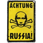 by Wojciech KORKUĆ (b. 1967), Achtung Russia! 2014. Signed poster.
