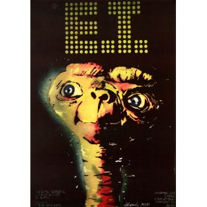designed by Mirosław ŁAKOMSKI (b. 1950), E.T. Poster signed by the artist, no. 19/50, 2015