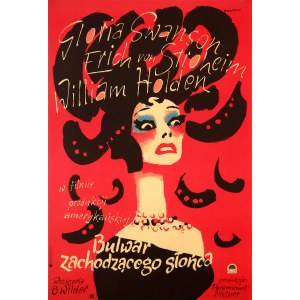 designed by Waldemar ŚWIERZY (1931–2013), Sunset Boulevard, design from 1957, print from 2020