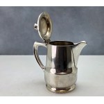 An antique silver-plated teapot by Wellner, signed by Karl Wagner