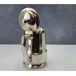 An antique silver-plated teapot by Wellner, signed by Karl Wagner