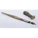 Silver desk writing set in an 800-silver case – late 19th/early 20th century [SILVER]