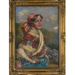 Sylverius SASKI (1863-1954), Portrait of a girl