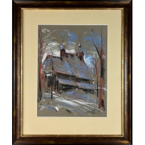 Victor ZIN (1925-2007), La chiesa d'inverno