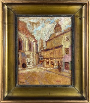Irena NOWAKOWSKA-ACEDAŃSKA (1906 Lwów - 1983 Gliwice), Scena ze Lwowa