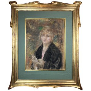 Józef SZCZĘSNY (1885 - 1968), Portret kobiety