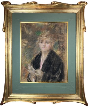 Józef SZCZĘSNY (1885 - 1968), Portret kobiety