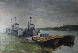 Bogdan KAMIŃSKI (1929-1970), Przystań na rzece