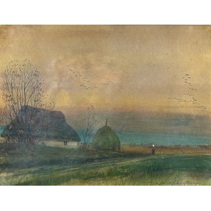 Juliusz HOLZMÜLLER (1876 Bolechów - 1932 Lviv), Rural Landscape