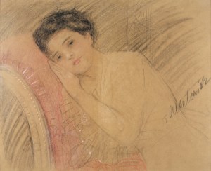 Teodor AXENTOWICZ (1859-1938), Zamyślona, 1904