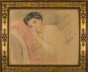 Teodor AXENTOWICZ (1859-1938), Zamyślona, 1904