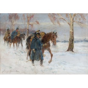 Jerzy KOSSAK (1886-1955), Retreat from under Moscow