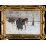 Jerzy KOSSAK (1886-1955), Retreat from under Moscow