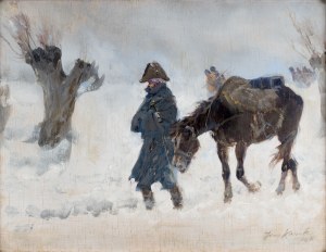 Jerzy KOSSAK (1886-1955), Odwrót spod Moskwy