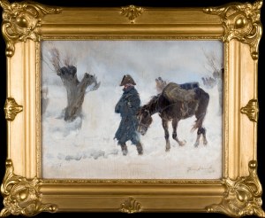 Jerzy KOSSAK (1886-1955), Odwrót spod Moskwy