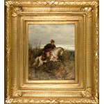 Ludwik GĘDŁEK (1847-1904), Messenger - Krakus rushing on horseback