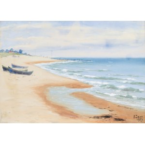 Soter August JAXA-MAŁACHOWSKI (1867-1952), On the shore of the Baltic Sea, 1929