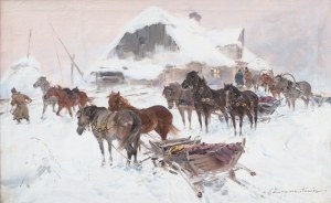 Ignacy ZYGMUNTOWICZ (1875-1947), Przed karczmą
