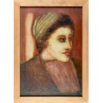 Jerzy NOWOSIELSKI (1923-2011), Portrait of a woman in a headscarf, 1940s