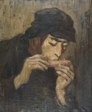 Maciej LACHUR (1927-2008), Głód (z cyklu Getto), 1954
