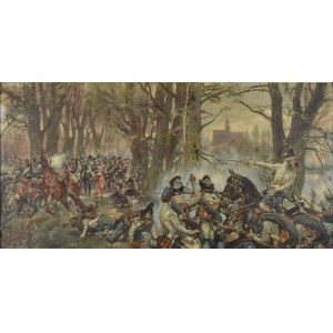 Wojciech KOSSAK (1856-1942), Battle Scene