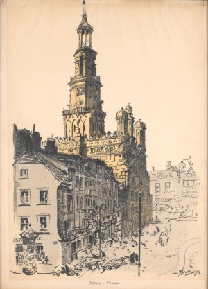 Leon WYCZÓŁKOWSKI (1852-1936), Ratusz w Poznaniu, 1933