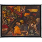 Alfred Lenica (1899 Pabianice - 1977 Varšava), Kompozice, 1945