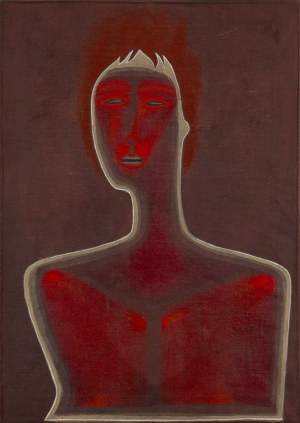 Jerzy Nowosielski (1923 Kraków - 2011 Kraków), Portret kobiety, 1975